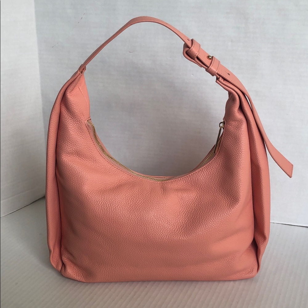 Tote Le Monde Pink Buttery Soft Pebbled Leather Barcelona Bag NWOT
